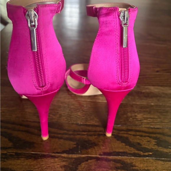 Steve Madden Women's Hot Pink Strappy High Heel Sandals - Picture 2 of 4